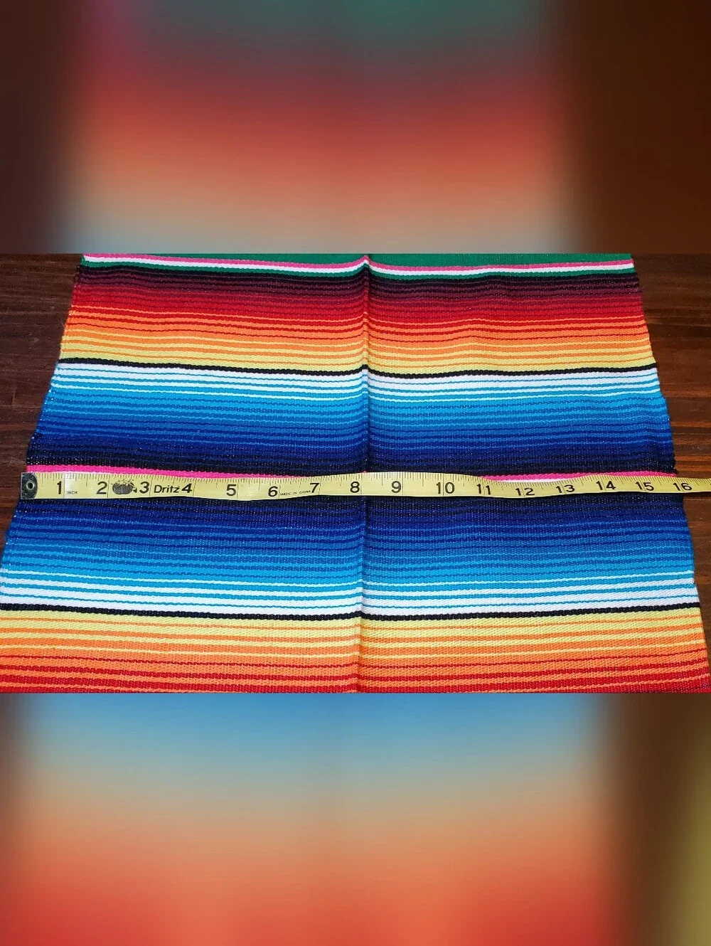 Blue Youth Sized Embroidered Mexican Sombrero Hat and Serape